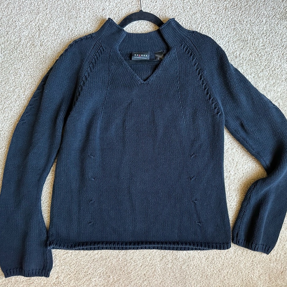 Axcess Dark Blue Knit Sweater